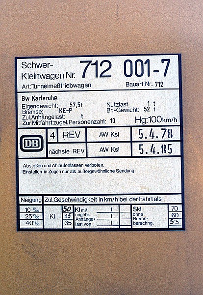 Foto:: DB 712 001-7 / Hagen / 11.07.1981 (Foto,Fotos,Bilder,Bild,)