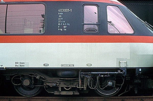 Foto:: DB 403 001-1 / Essen / 12.07.1981 (Foto,Fotos,Bilder,Bild,)