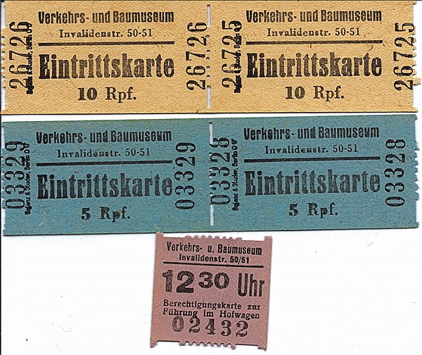 Foto:: Eintrittskarten Bau- und Verkehrsmuseum / Berlin / 18.03.1984 (Foto,Fotos,Bilder,Bild,)