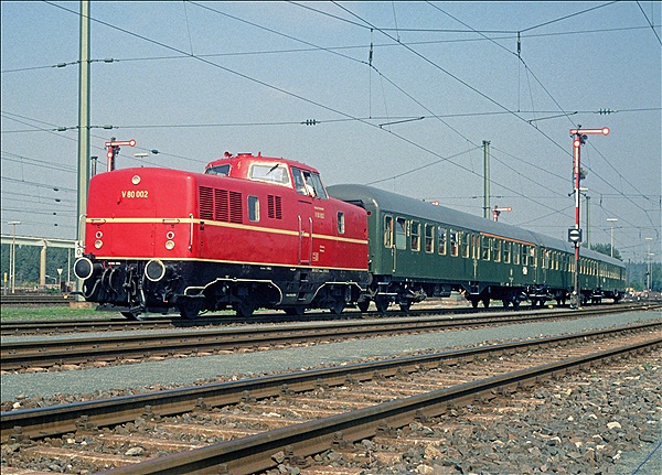 Foto:: DB V 80 002 / Nuernberg / 21.09.1985 (Foto,Fotos,Bilder,Bild,)