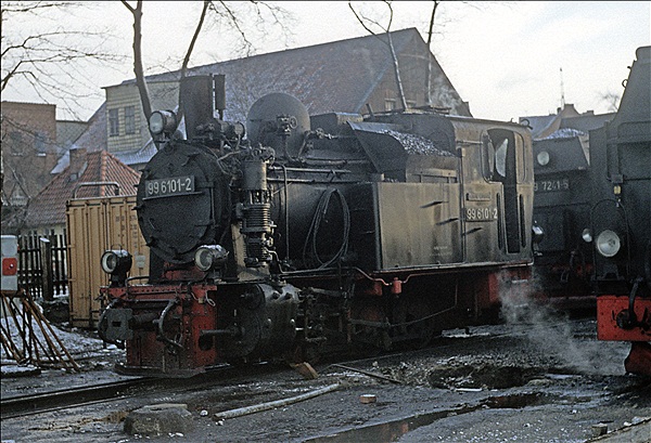 Foto:: DR 99 6101-2 / Wernigerode / 02.03.1990 (Foto,Fotos,Bilder,Bild,)