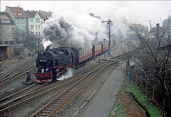 Foto:: DR 99 7234-0 / Nordhausen / 04.03.1990 (Foto,Fotos,Bilder,Bild,)