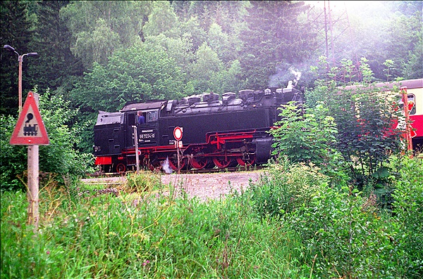 Foto:: DR 99 7234-0 / Eisfelder Talmuehle / 04.07.1992 (Foto,Fotos,Bilder,Bild,)