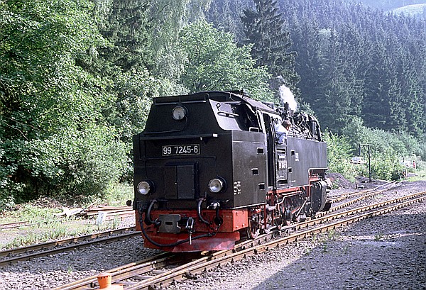 Foto:: DR 99 7245-6 / Eisfelder Talmuehle / 01.08.1992 (Foto,Fotos,Bilder,Bild,)