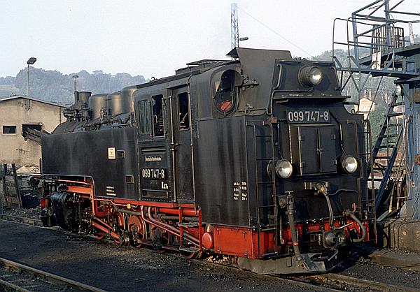 Foto:: DB 099 747-8 / Freital-Hainsberg / 25.09.1992 (Foto,Fotos,Bilder,Bild,)