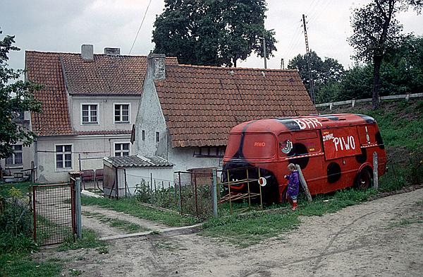 Foto:: Bierwagen / Mragowo / September 1994 (Foto,Fotos,Bilder,Bild,)