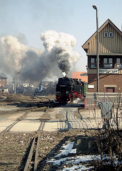 Foto:: DR 99 7240-7 / Wernigerode /17.03.1996 (Foto,Fotos,Bilder,Bild,)