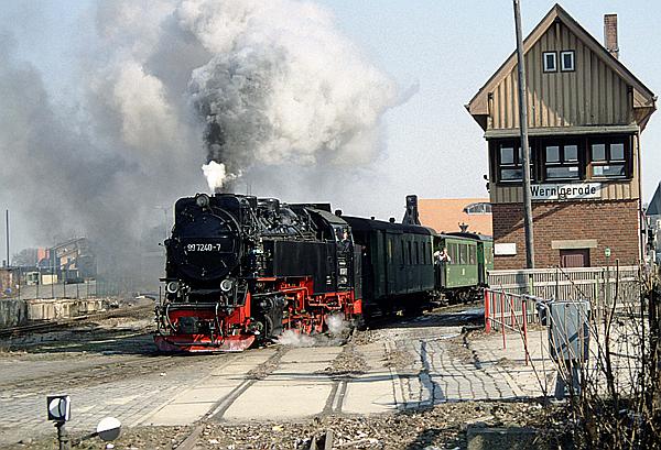 Foto:: DR 99 7240-7 / Wernigerode /17.03.1996 (Foto,Fotos,Bilder,Bild,)