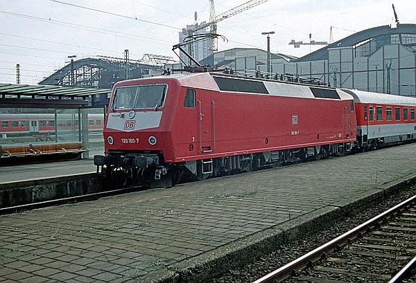 Foto:: DB 120 160-7 / Leipzig / 13.03.1999 (Foto,Fotos,Bilder,Bild,)