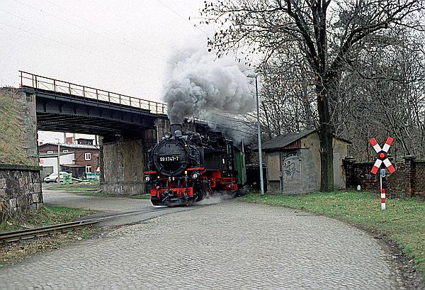Foto:: DR 99 1747-7 / Freital-Hainsberg / 12.03.2002 (Foto,Fotos,Bilder,Bild,)