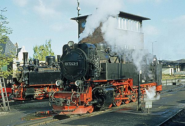 Foto:: DR 99 5901-6 + DR 99 7243-1 / Wernigerode / 11.10.2003 (Foto,Fotos,Bilder,Bild,)