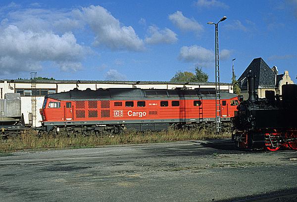 Foto:: DR 232 800-3 + DR 99 5902-4 / Wernigerode / 11.10.2003 (Foto,Fotos,Bilder,Bild,)