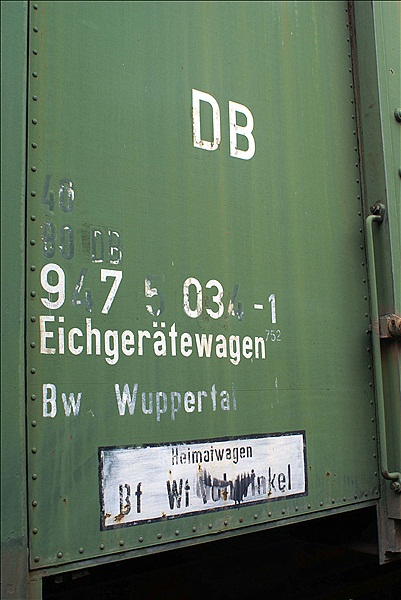Foto:: DB Eichgeraetewagenbeschriftung / Meiningen / 06.09.2008 (Foto,Fotos,Bilder,Bild,)