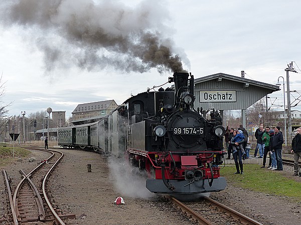 Foto:: DR 99 1574-5 / Oschatz - Mügeln - Glossen / 28.12.2013 (Foto,Fotos,Bilder,Bild,)