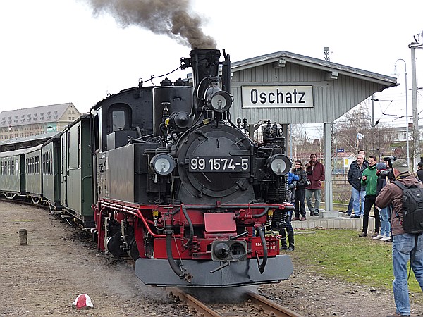 Foto:: DR 99 1574-5 / Oschatz - Mügeln - Glossen / 28.12.2013 (Foto,Fotos,Bilder,Bild,)