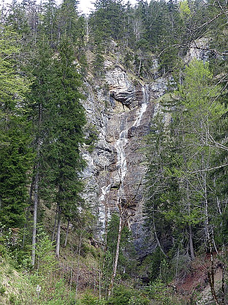 Foto:: Wasserfall Sausender Graben / Wallgau / 05.05.2015 (Foto,Fotos,Bilder,Bild,)