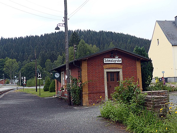 Foto:: Bahnhof / Schmalzgrube / 04.08.2018 (Foto,Fotos,Bilder,Bild,)
