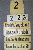 ID: 209: Linie 2 Richtungsschilder / Hagen