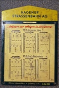 ID: 209: Haltestellenschild Linie 2 und 3 / Hagen / 25.05.1969