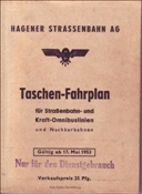Foto SP_0902_00000_2001: Fahrplan Hagener Strassenbahn 1953 / Hagen / 17.05.1953