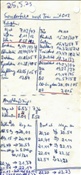 ID: 209: Notizzettel zur  Sonderfahrt nach Trier / 25.05.1975