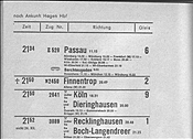 Foto SP_0927_00003_fpl: Ankunftsplan E 528 / Hagen Hbf / 25.05.1975
