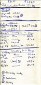 ID: 209: Handnotizen zur Anfahrt zur Dampfsonderfahrt in Warburg / 08.06.1975