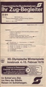 ID: 209: Zugbgleiter Salzburg - Jenbach / 21.07.1975