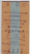 ID: 209: Fahrkarte / Jenbach - Innsbruck / 28.07.1975