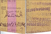 ID: 209: Rueckfahrkarte Hagen Hbf - Hausach / 07.08.1976