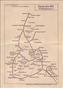 ID: 209: Netzkarte fuer den Bereich Karlsruhe 303 / 07.08.1976