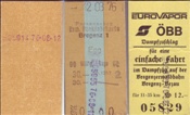 ID: 209: Dampfsonderzugfahrkarten Bregenz - Egg / 12.08.1976