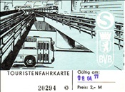 ID: 209: Touristenfahrkarte BVB / Berlin / 08.04.1977