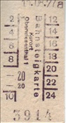 ID: 209: Bahnsteigkarte / Oberwiesenthal / 15.08.1977
