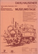Foto SP_1073_00006_0: Plakat zu den Dahlhausener Museumstagen / 03. + 04.09.1977