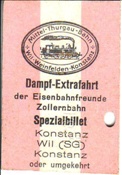 ID: 209: Sonderzugfahrkarte 24 009 / Konstanz / 26.12.1977