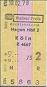 ID: 209: Rueckfahrte / Hagen - Koeln / 19.02.1978