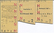 ID: 209: Fahrkarten / Hagen - Iserlohn - Dortmund - Hagen / 09.07.1978