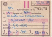 Foto SP_1121_00000_D: Fahrkarte / Ludwigsburg - Muenchen / 25.05.1979