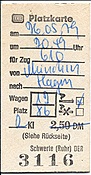 ID: 209: Platzkarte / Muenchen - Hagen / 26.05.1979