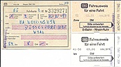 ID: 209: Fahrkarten / Hagen - Duesseldorf / 20.10.1979