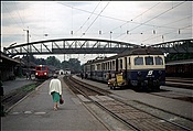 Foto SP_1138_00036: OeBB 4030.20 + OeBB 2095 / Bregenz / 17.09.1980