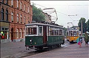 Foto SP_1992_07103: Strassenbahn Nordhausen Wagen 23 + 82 / Nordhausen / 04.07.1992