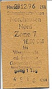 ID: 209: Fahrkarte / Nordhausen Nord / 28.12.1996