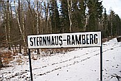 ID: 209: Bahnhofsschild / Sternhaus-Ramberg / 17.01.2009