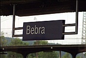ID: 209: Bahnhofsschild /  Bebra / 06.06.2009