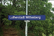 ID: 209: Bahnhofsschild /  Wittenberg / 06.06.2009