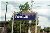 ID: 209: Bahnhofsschild /  Prenzlau / 06.06.2009