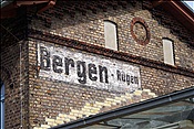 ID: 209: Bahnhofsschild / Bergen (Ruegen)  / 06.06.2009