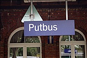 ID: 209: Bahnhofsschild / Putbus / 07.06.2009